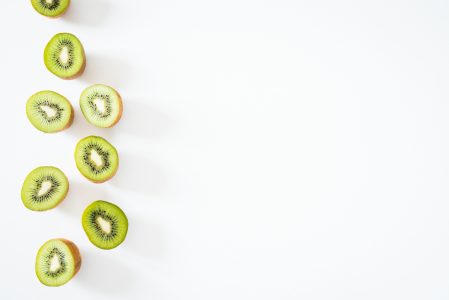 Kiwi Fruit on White Background Free Stock Photo