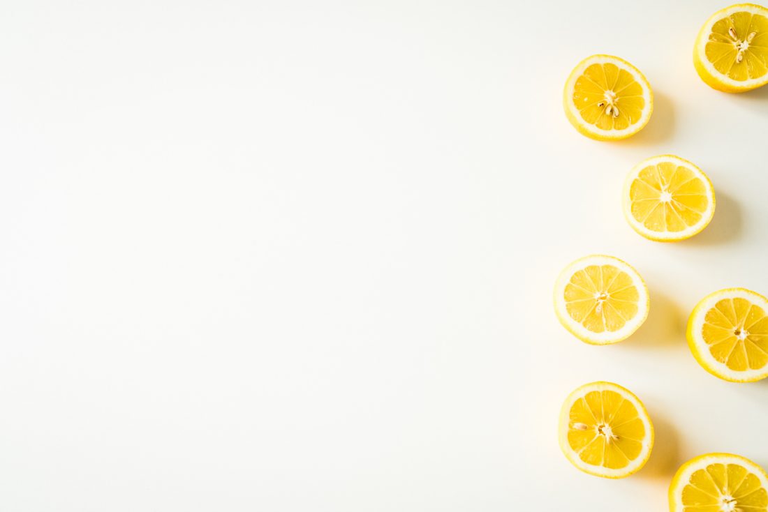 Free photo of Lemons on White Background