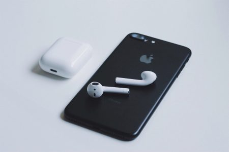 iPhone & AirPods Free Stock Photo