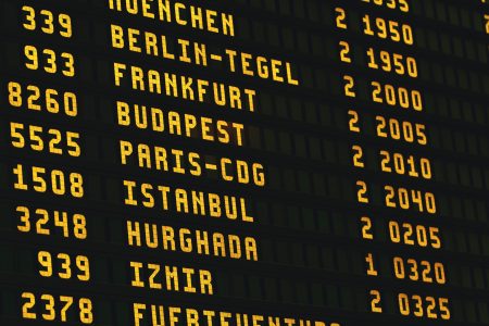 Airport Departure Board Free Stock Photo