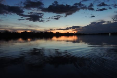 Amazon River Sunset Free Stock Photo