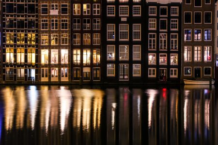 Canals in Amsterdam Free Stock Photo