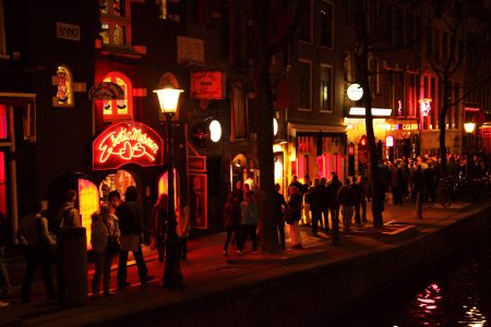 Amsterdam at Night Free Stock Photo