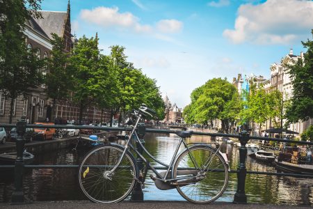 Bicycle in Amsterdam Free Stock Photo