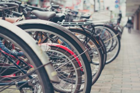 Bicycles in Japan Free Stock Photo