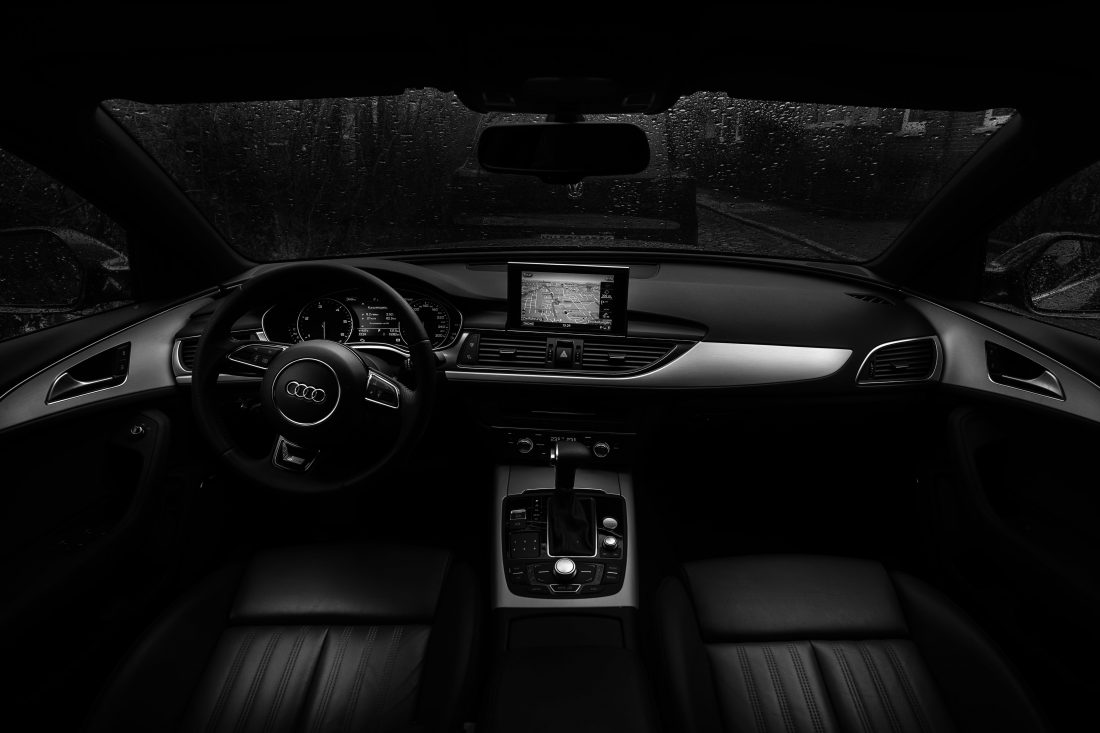 Free photo of Black Car Interior