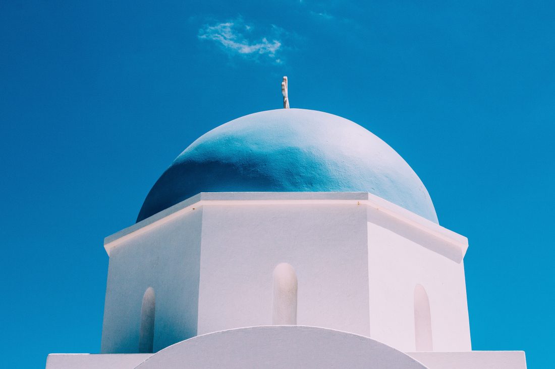 Free photo of Blue Domed Church
