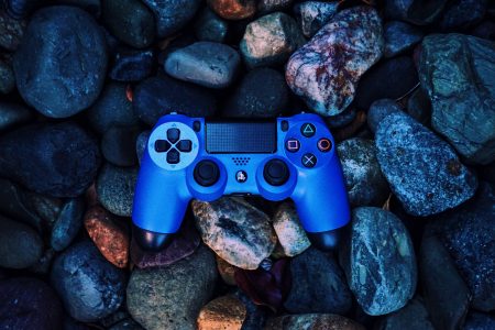 Blue Gaming Controller Free Stock Photo