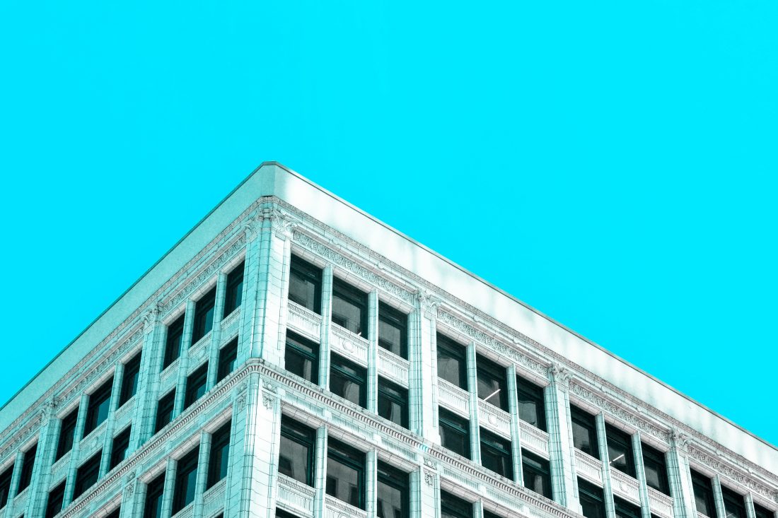 Free photo of Blue Sky Building Minimal