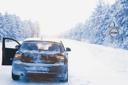 BMW In Snow