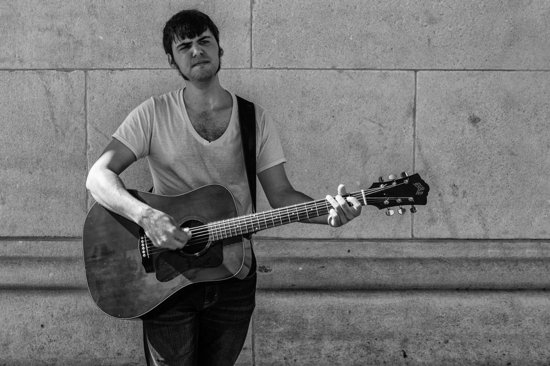 Free photo of Busker, NYC