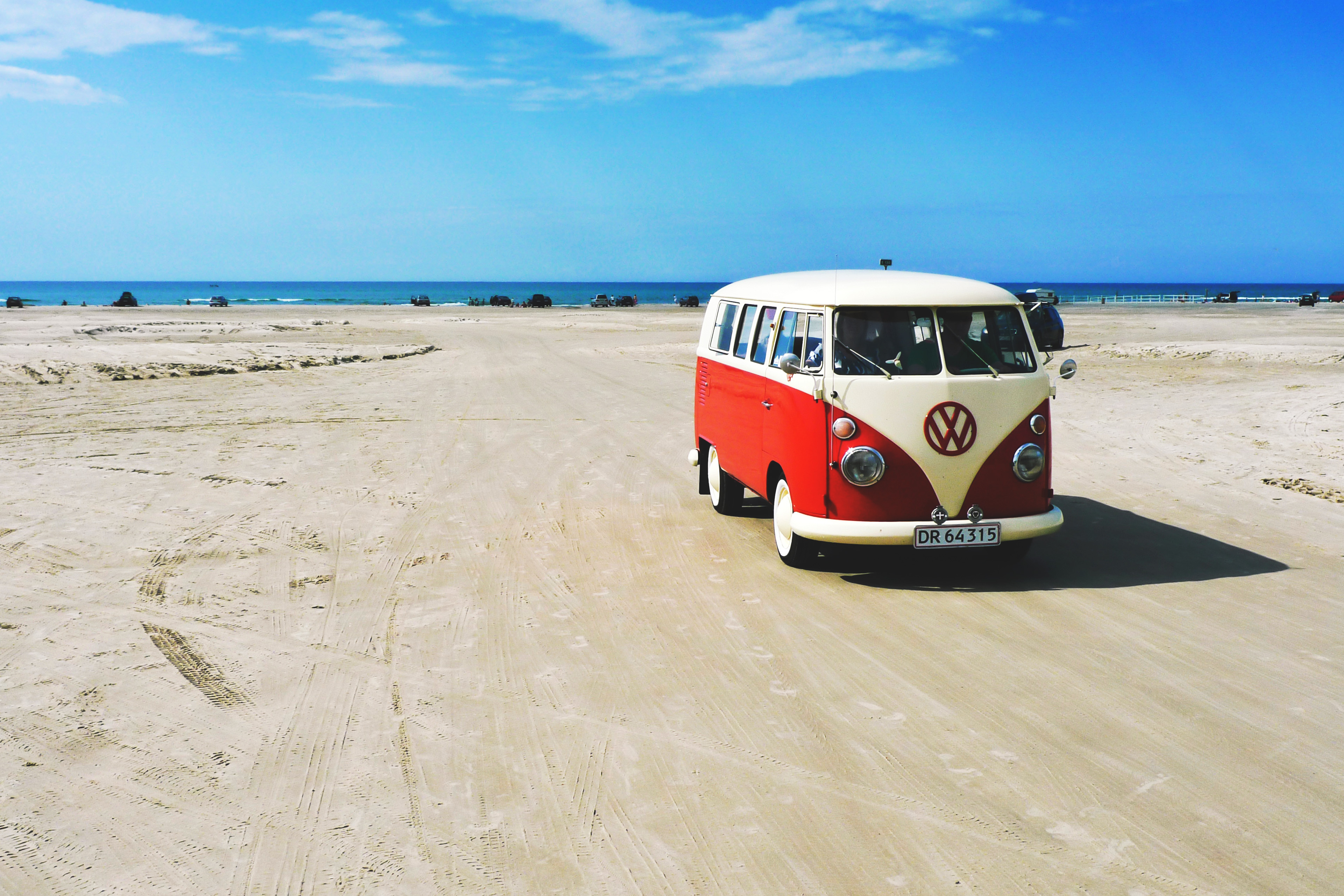 Download Camper Van on Beach Royalty Free Stock Photo and Image