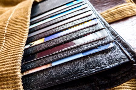 Credit Cards in Wallet Free Stock Photo