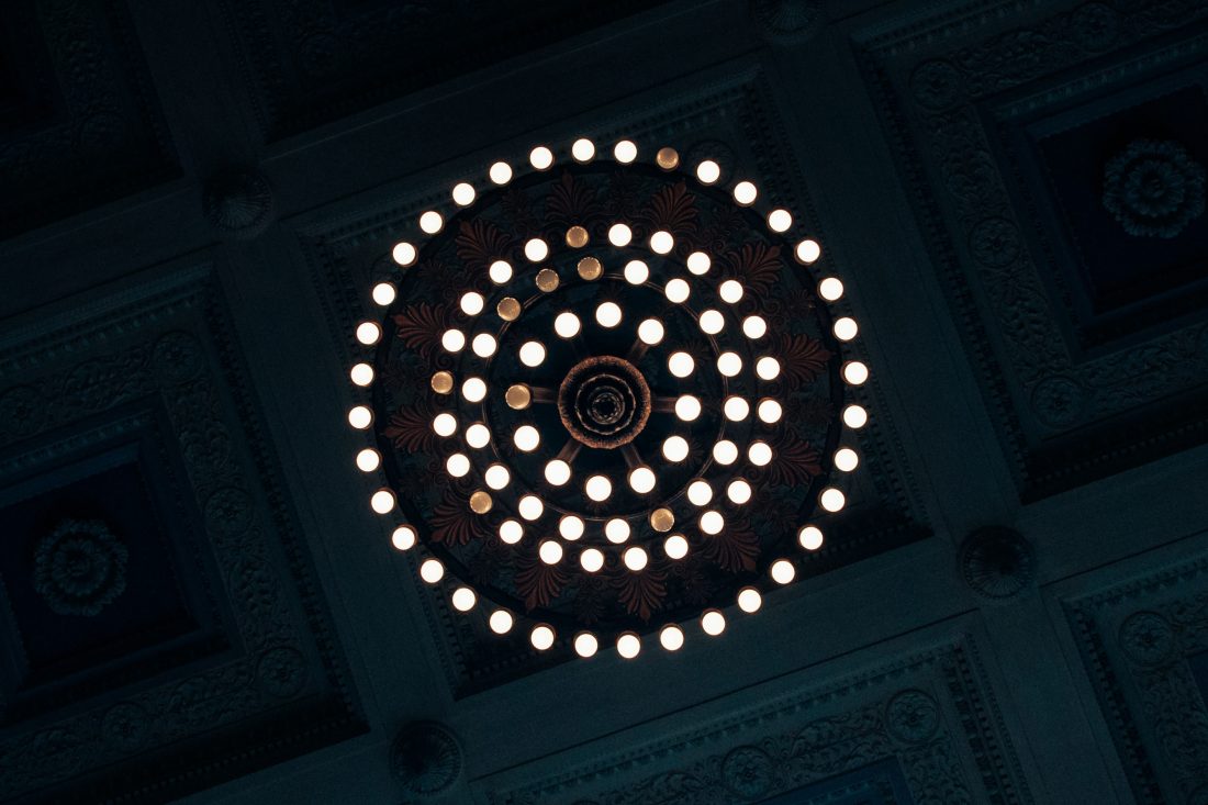 Free photo of Ceiling Lights Abstract