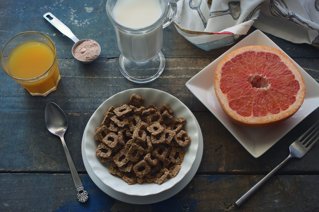 Free photo of Healthy Fibre Cereal Breakfast
