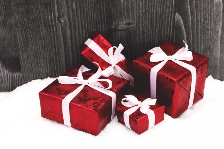 Christmas Gift Boxes Free Stock Photo