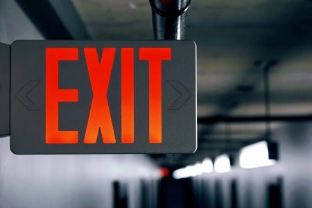 Exit Sign Free Stock Photo