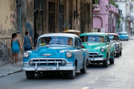 Classic Cars in Cuba Free Stock Photo