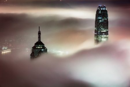 Hong Kong City Clouds Free Stock Photo