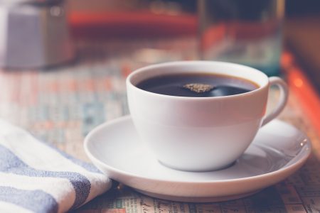 Black Coffee in Cafe Free Stock Photo