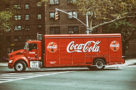 Vintage Coke Truck in New York Free Stock Photo