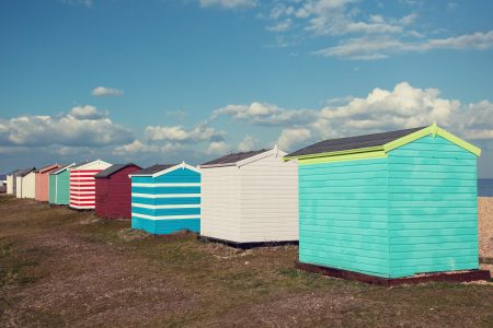 Coloured Huts Free Stock Photo
