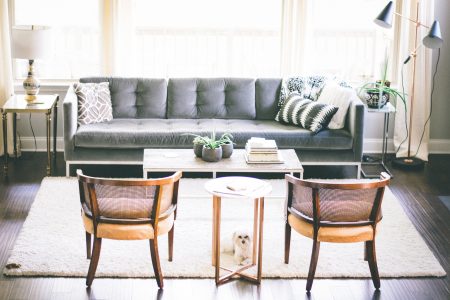 Couch in Living Room Free Stock Photo