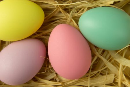 Colourful Easter Eggs Free Stock Photo