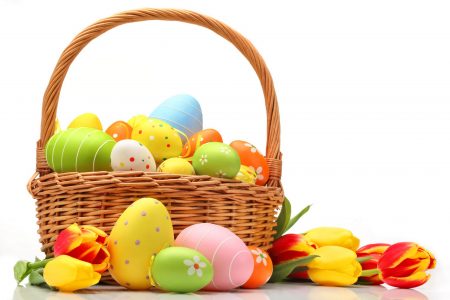 Easter Eggs Basket Free Stock Photo