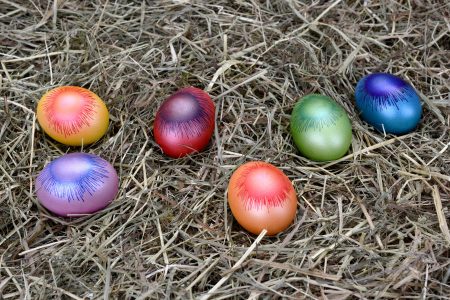 Colorful Easter Eggs Free Stock Photo