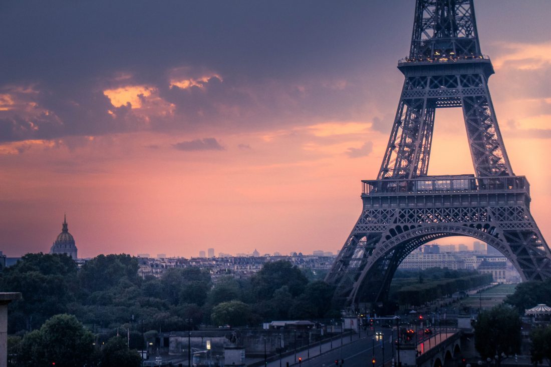 Free photo of Sunset in Paris, France