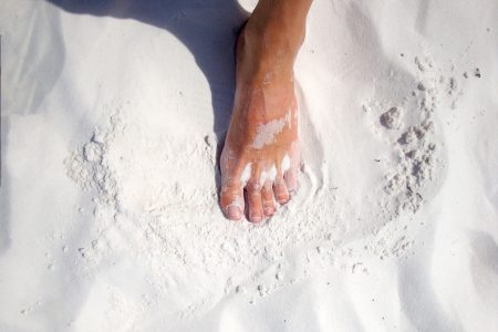 Bare Foot on Beach Free Stock Photo