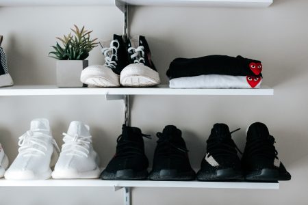 Shoes on Shelves Free Stock Photo