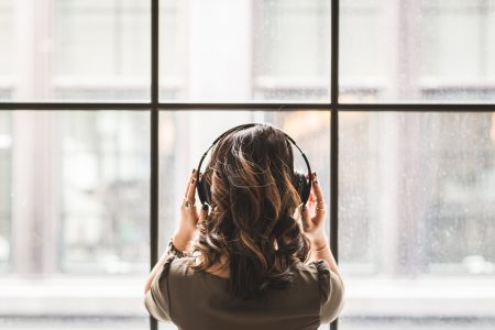 Woman Listening To Music Free Stock Photo