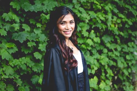 Woman in Graduation Gown Free Stock Photo