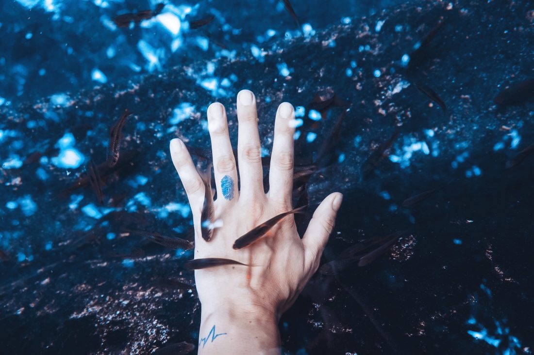 Free photo of Hand in Water