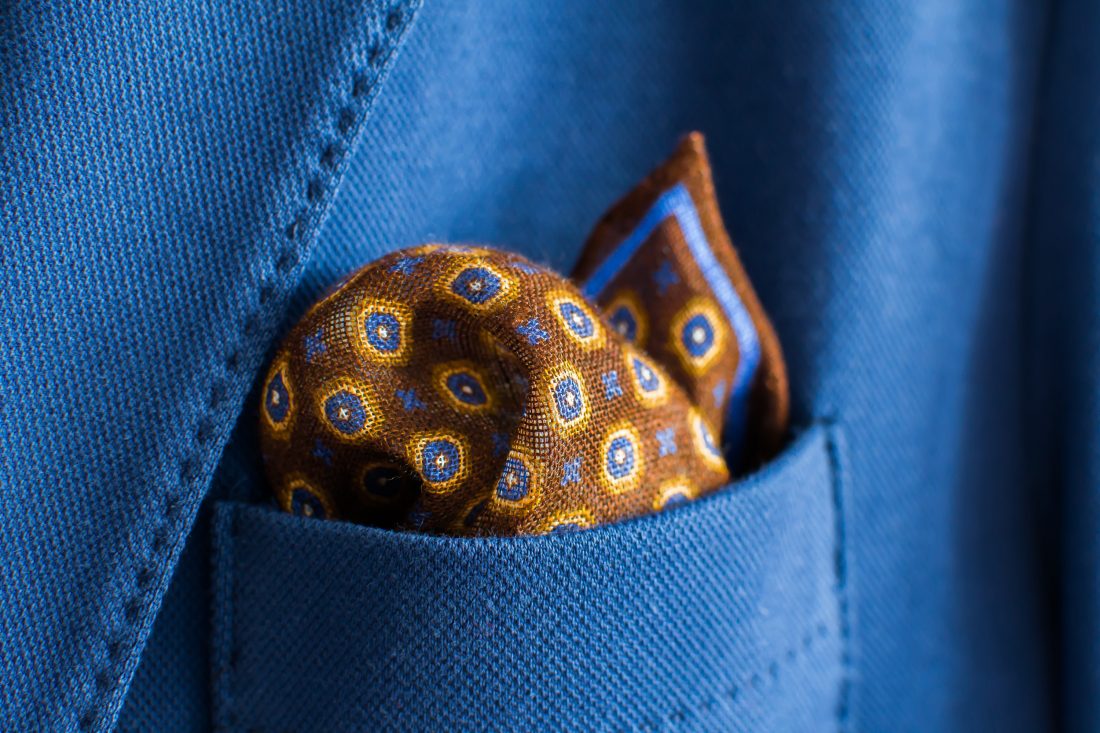 Free photo of Handkerchief in Suit Pocket