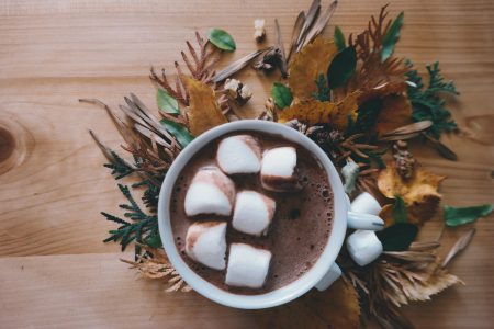 Hot Chocolate with Marshmallow Free Stock Photo