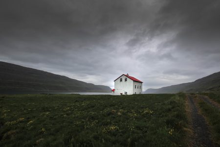 Dramatic Icelandic House Free Stock Photo