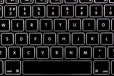 Illuminated Keyboard Free Stock Photo