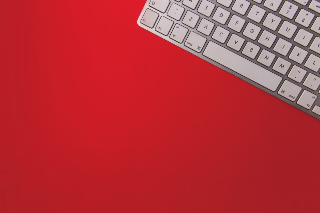 Free photo of Keyboard On Red