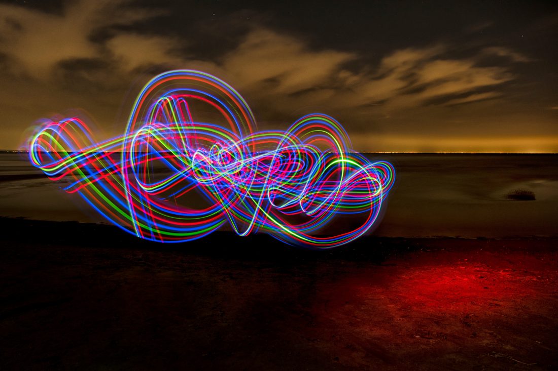 Free photo of Light Painting Abstract