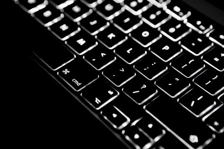 Backlit Black Mac Keyboard Free Stock Photo