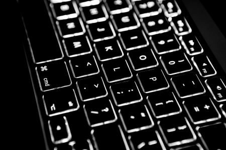 Backlit Keyboard Free Stock Photo