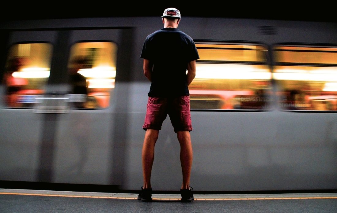 Free photo of Man on Subway