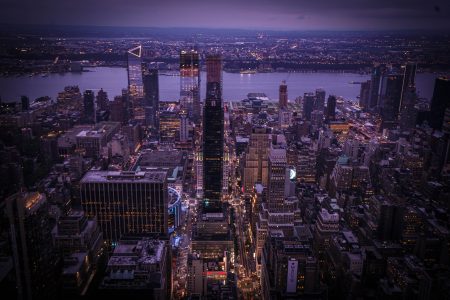 Manhattan Evening View Free Stock Photo