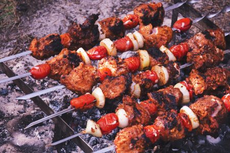 BBQ Meat Kebabs Free Stock Photo