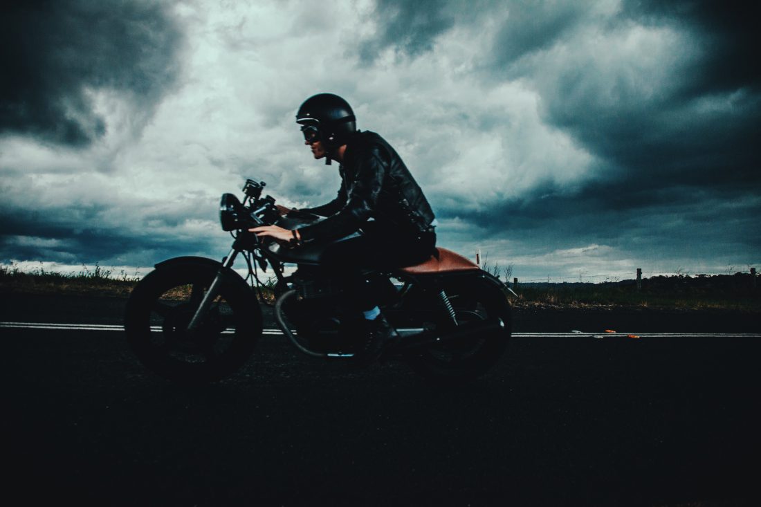 Free photo of Man on Motorbike