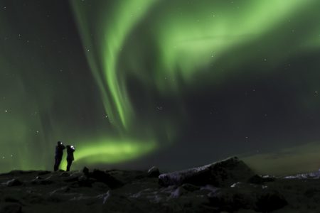 Northern Lights Landscape Free Stock Photo