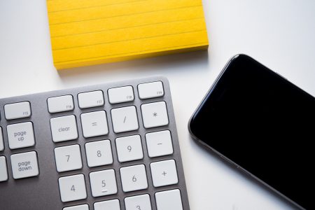 Office Workspace Keyboard iPhone Free Stock Photo